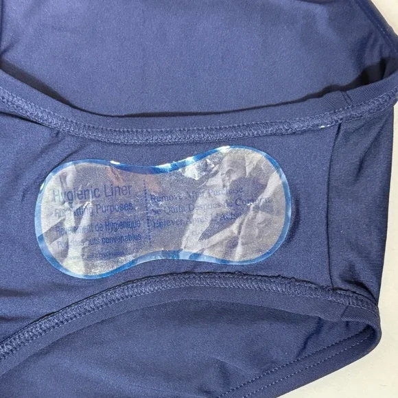 VINCE CAMUTO 1PC HALTER TIE SWIMSUIT IN NAVY - Picture 9 of 9